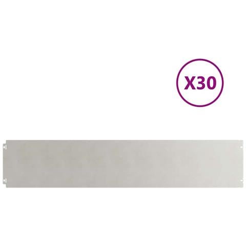 Bordure Per Prato 30 Pz 20x103 Cm Acciaio Inossidabile - Foto 2