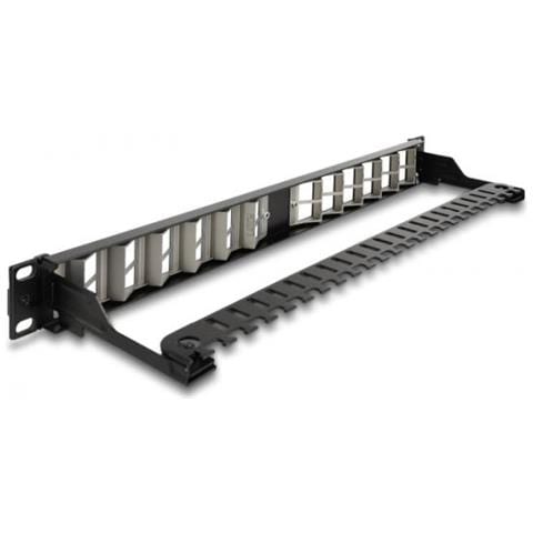 Pannello Patch Keystone 24 Da 19? Porte Angolato Con Pressacavo Nero - Foto 2