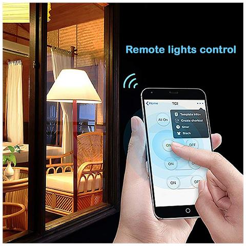 Interruttore Touch 3 Pulsanti, Controllo Remoto Tramite Wifi 8x3x8 Cm. Colore Bianco - Foto 7