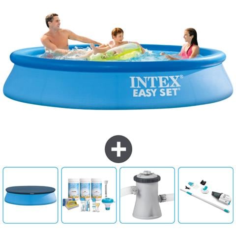 Piscina Fuori Terra - In Giro - 305x305x61 Cm - Blu - Include Accessori Coordinati Cb5 - Foto 1