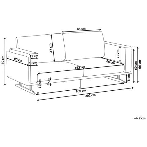 Divano 3 Posti Idre Bianco - Foto 8