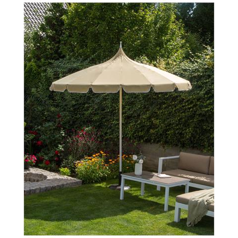 Ombrellone Da Esterno 245 Cm Minoa Beige - Foto 1