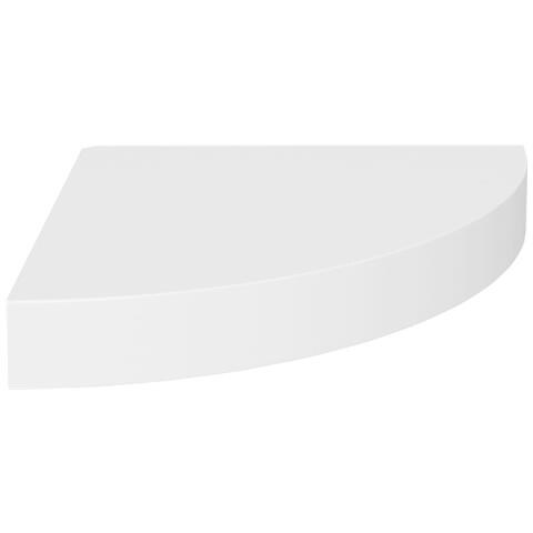 Scaffali Angolari A Parete 2 Pz Bianchi 25x25x3,8 Cm In Mdf - Foto 2