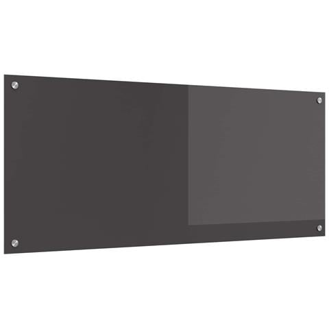 Schienale da Cucina Grigio Scuro 120x50x0,6 cm in Vetro Temperato - - Foto 1