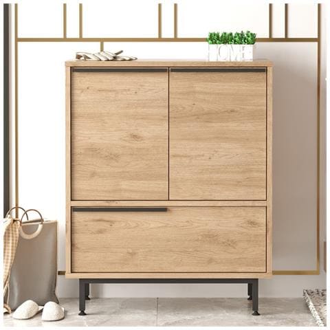 Abio Scarpiera A 3 Ante In Noce - Foto 1