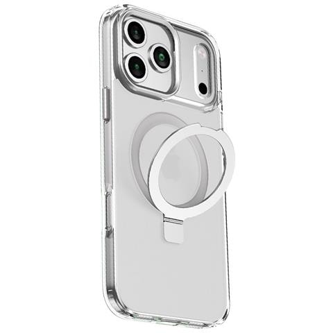 Custodia Magnetica Argento Con Supporto Compatibile Con Iphone 16 Pro Max - Antiurto E Anti-impronta - Foto 2