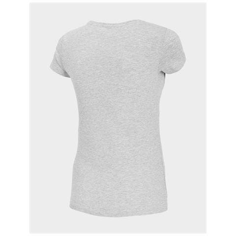 T-shirt 4f Grigio Slim In Materiale Liscio Ideale Per Donna Xs - Foto 2