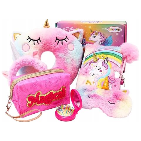 Set Cuscino E Diario Con Motivo Unicorno 6 Pezzi - Foto 1