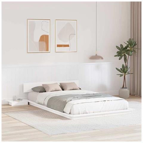Struttura del letto Bianco 120 x 190 cm legno - Foto 2