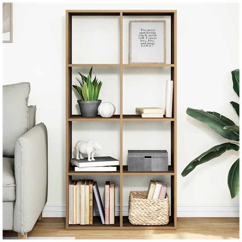 Libreria Divisorio Rovere Artigianale 69,5x29x137,5 Truciolato - Foto 2