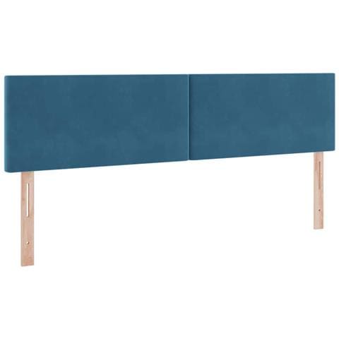 Letto con Contenitore Blu Scuro 160 x 200 cm Velluto - Foto 9