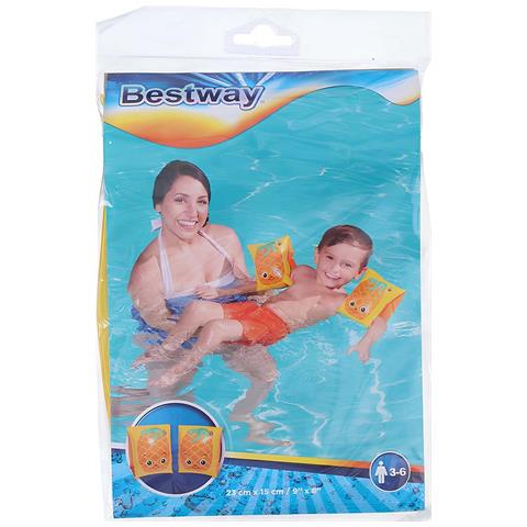 Braccioli Da Nuoto Per Bambini Con Motivo Ananas, Leggeri E Pratici, Arancione - Foto 2