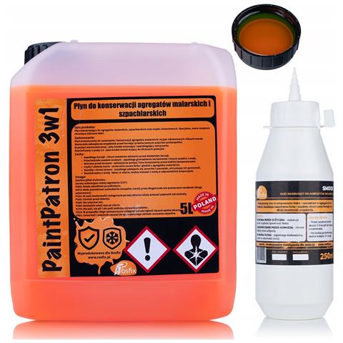 Set Di Manutenzione Per Aggregati Di Verniciatura - Olio Smoox 0,25l + Liquido 3in1 5l | Compatibile Con Graco, Wagner, Titan | Manutenzione Professionale - Foto 1