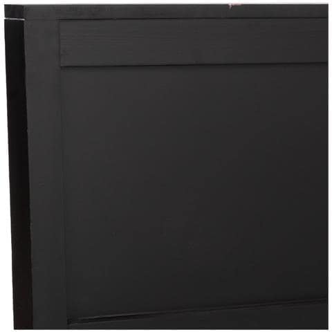 Testiera In Legno Nero Con Doghe 150x5x130h Cm - Foto 8