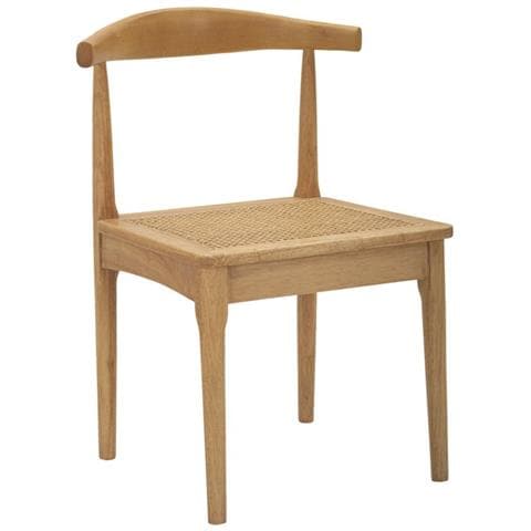 Set Di 2 Sedie Natura 6-marrone-rattan-54x54x70 Cm - Foto 1