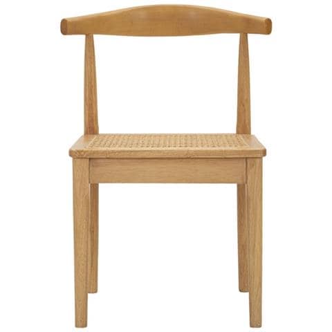Set Di 2 Sedie Natura 6-marrone-rattan-54x54x70 Cm - Foto 2