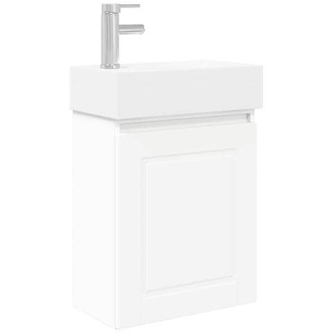 Mobile bagno con rubinetto Bianco 45,5 x 22,5 x 84 cm - Foto 1