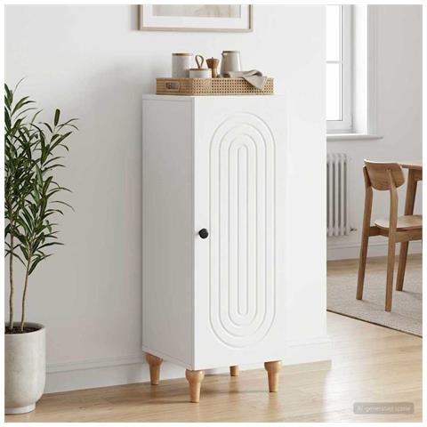 Credenza Bianco 33 x 34,5 x 90 cm Legno ingegnerizzato - Foto 2