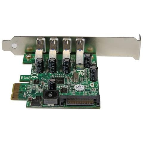 Adattatore scheda controller PCI Express PCIe SuperSpeed USB 3.0 a 4 porte con UASP - Alimentazione SATA - Foto 2