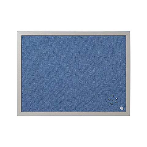 Pannello Per Avvisi Blue Bells, Cornice In Mdf Perla, Bacheca Per L'uso Con Puntine, 60x45 - Foto 2