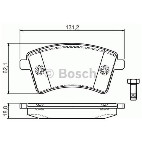 Kit Pastiglie Freno Bp1222 0.986.494.332 - Foto 3