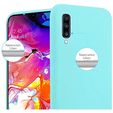 Custodia Compatibile Con Samsung Galaxy A70 In Candy Blu - Coperchio Protettivo In Silicone Tpu Flessibile - Foto 2