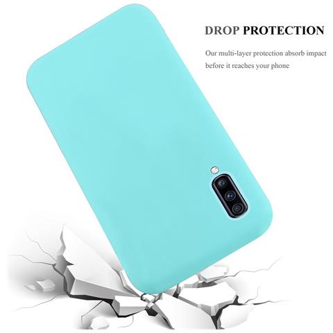 Custodia Compatibile Con Samsung Galaxy A70 In Candy Blu - Coperchio Protettivo In Silicone Tpu Flessibile - Foto 11