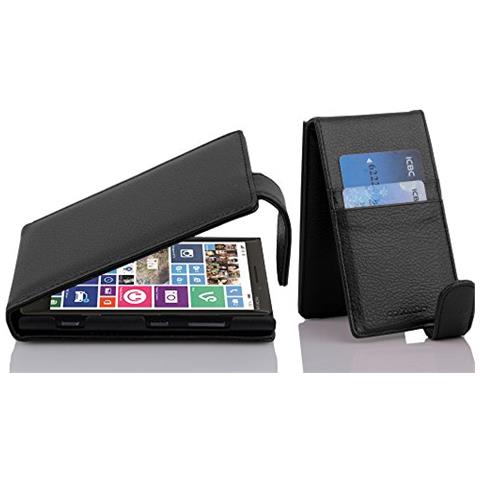 Custodia Compatibile Con Nokia Lumia 929 / 930 In Nero Ossido - Coperchio Protettivo In Design Flip Realizzato In Similpelle Testurizzata - Foto 1