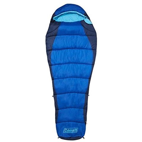 Fision Adulto Semi-rectangular sleeping bag Poliestere Blu - Foto 1