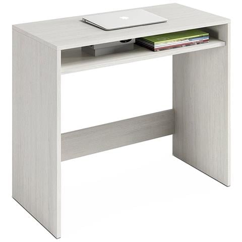 Scrivania Porta Pc Compatta In Legno Star Bianco 79x43x H78 Cm - Foto 1