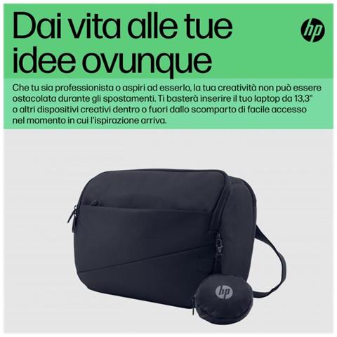 Creator Borsa Per Notebook Da 13.3' In Materiale Riciclato Con Tasche E Divisori Blu - Foto 2