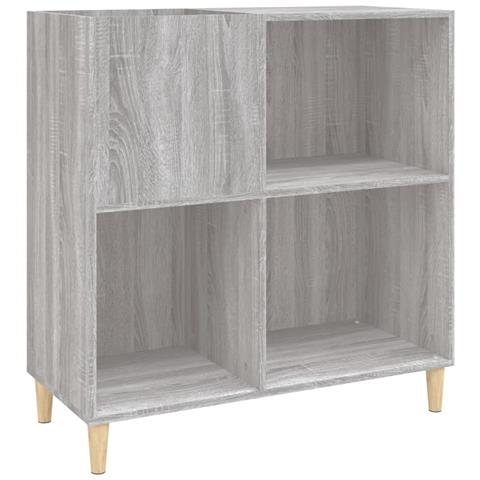 Mobile Porta Dischi Grigio Sonoma 84,5x38x89 Legno Multistrato - Foto 1