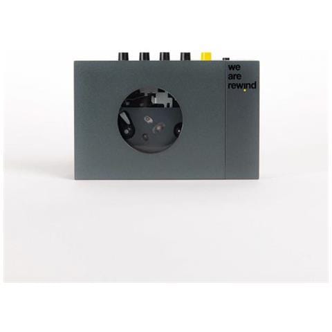 We Are Rewind 252428 Lettore E Registratore Cassette Lettore Portatile Di Cassette 1 Console Grigio - Foto 1