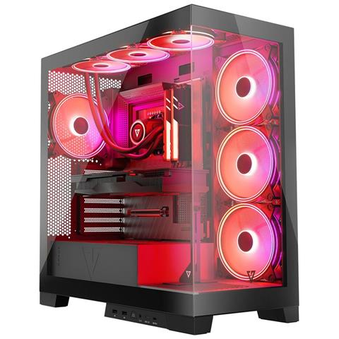 Case Computer Desktop Atx Volcano Space Apex Argb Nero - Foto 1