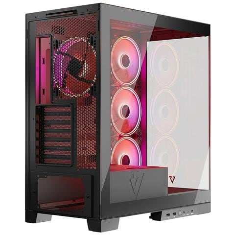 Case Computer Desktop Atx Volcano Space Apex Argb Nero - Foto 7