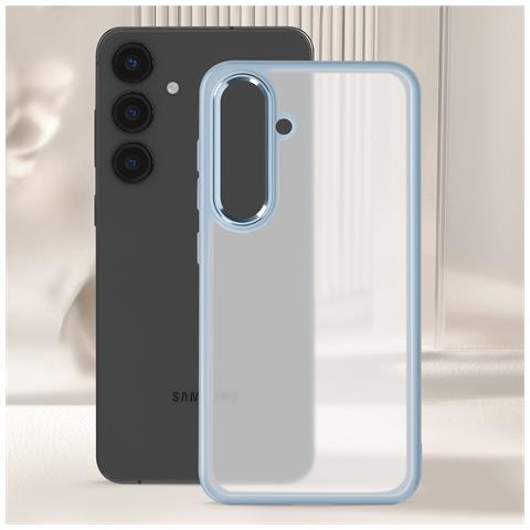 Cover Per Samsung S24 Plus Retro Rigido Bordo Flessibile Design Fumé - Foto 2