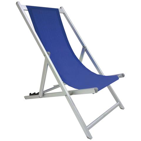 Sdraio Da Spiaggia In Alluminio Summer - Blue - Foto 1