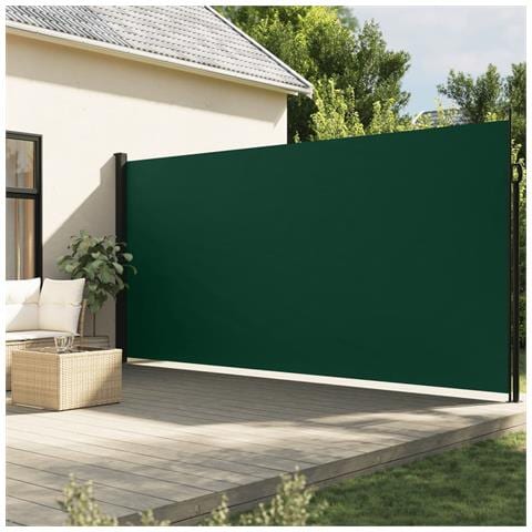 Tenda Da Sole Laterale Retrattile Verde Scuro 220x300 Cm - Foto 8