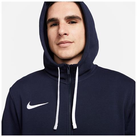 Felpa Con Cappuccio Full Zip Cw6887-451 Uomo Taglia S Colore Blu - Foto 2