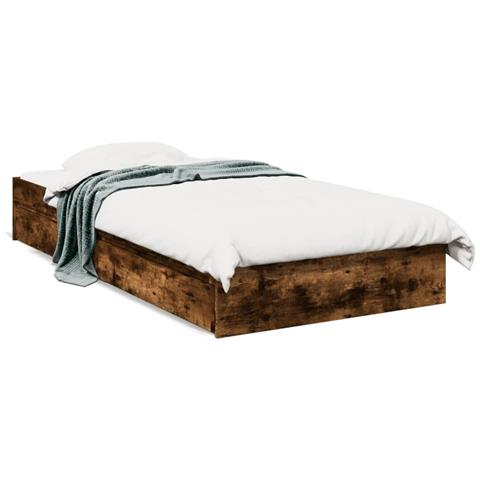 Giroletto Con Cassetti Rovere Fumo 75x190 Cm Legno Multistrato - Foto 2