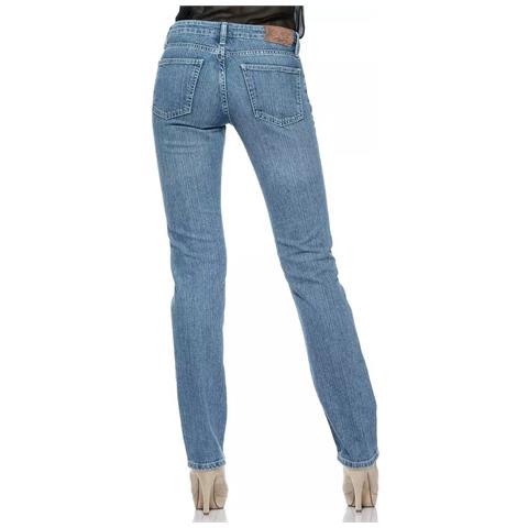 Jeans E Pantaloni In Cotone Azzurro - W30 - Foto 2