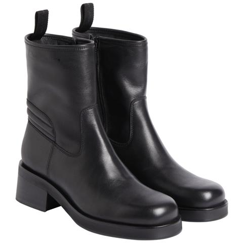 Biker Boot Stivaletti Pelle Scarpe Donna Nero Eu 37, Yw0yw01330 0gt - Foto 2