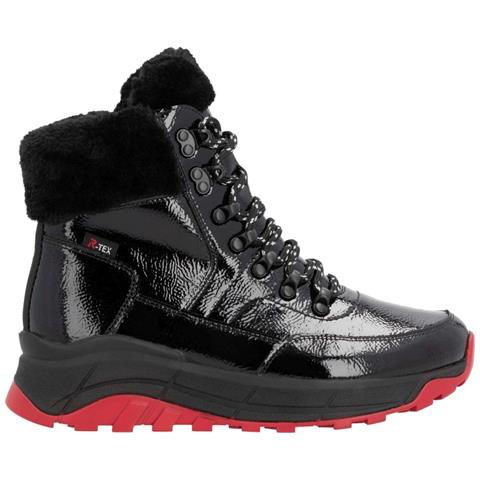 Black Casual Closed Ladies Mid Height Boots Stivaletti Pelle Scarpe Donna Nero Eu 38, W0063-01 - Foto 3