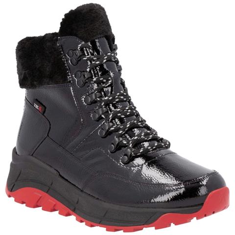 Black Casual Closed Ladies Mid Height Boots Stivaletti Pelle Scarpe Donna Nero Eu 38, W0063-01 - Foto 1