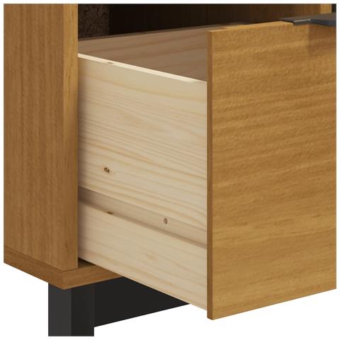 Cassettiera FLAM 110x40x80 cm in Legno Massello di Pino - Foto 2