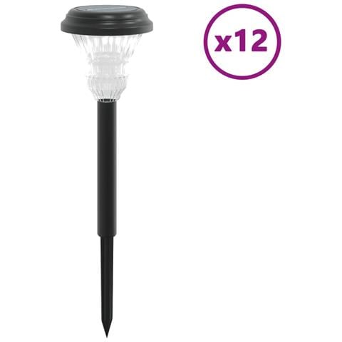 Luci Solari per Percorsi con Picchetti 12 pz Bianche - Foto 1