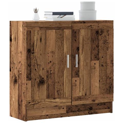 Libreria Legno Antico 82,5x30,5x80 Cm In Truciolato - Foto 1