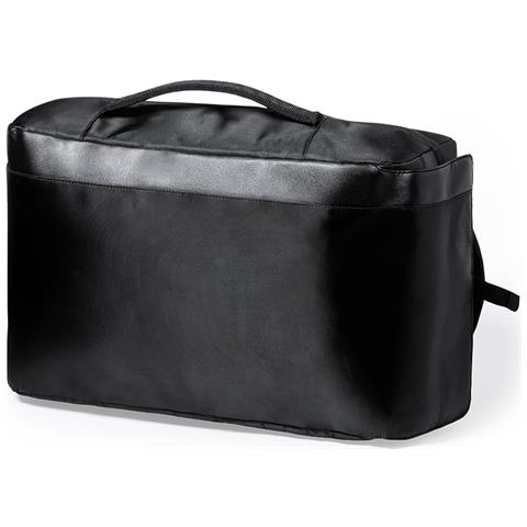 Zaino Portadocumenti Imbottito. Tasca Imbottita Per Laptop E Tablet 29x45x16 Cm. Colore Nero - Foto 6