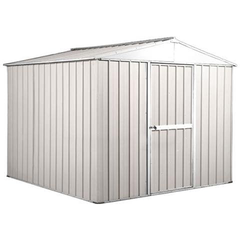 Box In Acciaio Zincato Casetta Attrezzi In Lamiera 276x260cm X H2.12m - 110kg - 7,2mq- Bianco - Foto 1