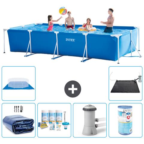 Piscina Fuori Terra - Rettangolo - 450x220x84 Cm - Blu - Include Accessori Coordinati A296 - Foto 1